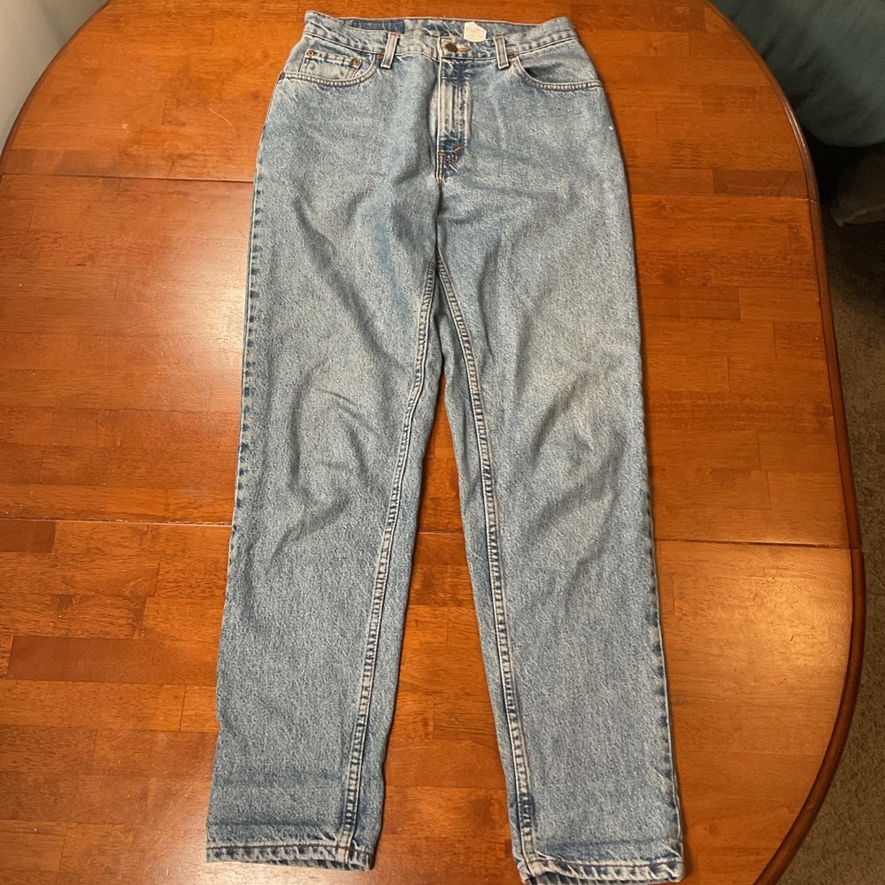 Vintage Levis Jeans Women's Size 11 Blue 550 Relaxed Fit Tapered Leg Denim